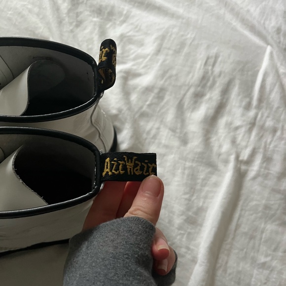 White Doc Martens 1460 8-Eye Boots - Picture 4 of 9